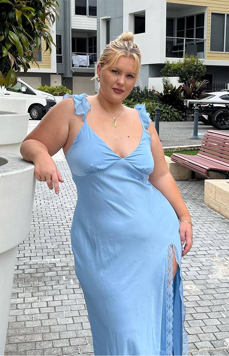 Wendy Plava Maxi Haljina