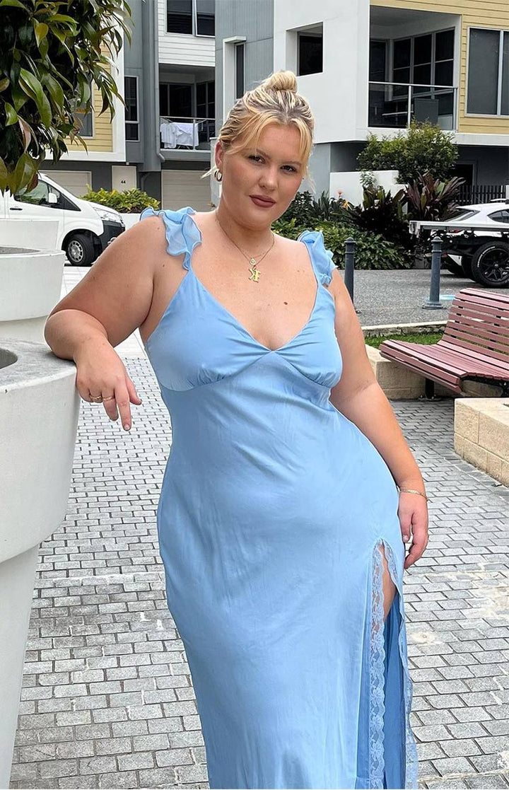 Wendy Plava Maxi Haljina